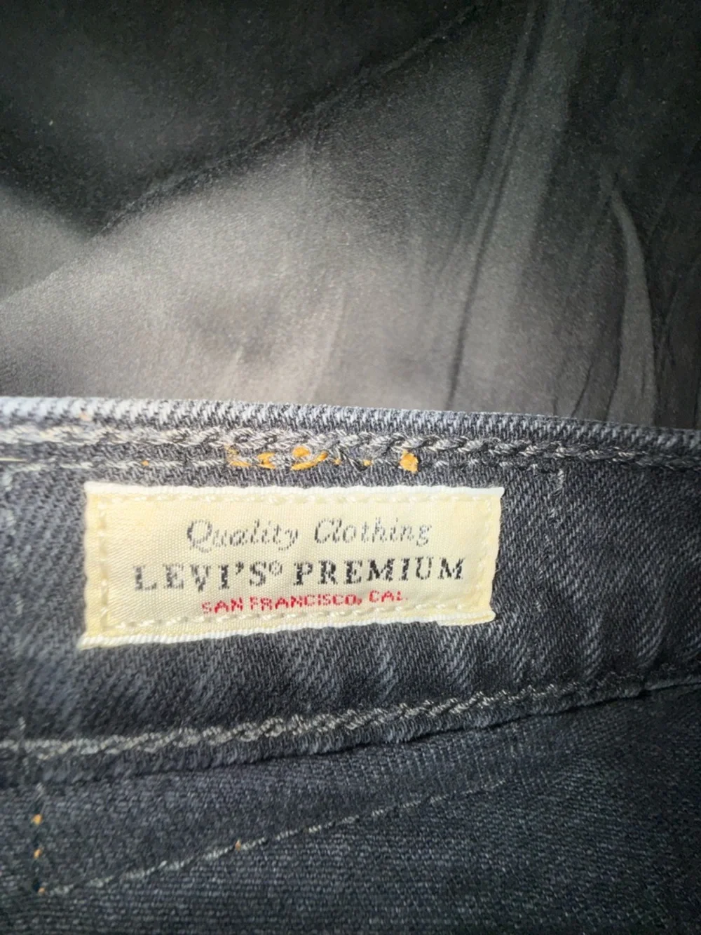 Levi’s RIBCAGE BELL WOMEN'S JEANS Black premium denim - Picture 8 of 13